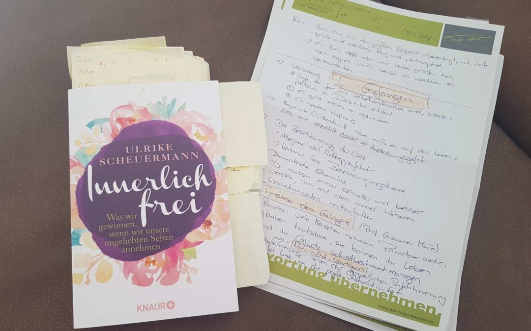 Tanja Koehler Blog Psychologie Veraenderung 2017-01-08 Buchvorstellung Innerlich Frei Scheuermann