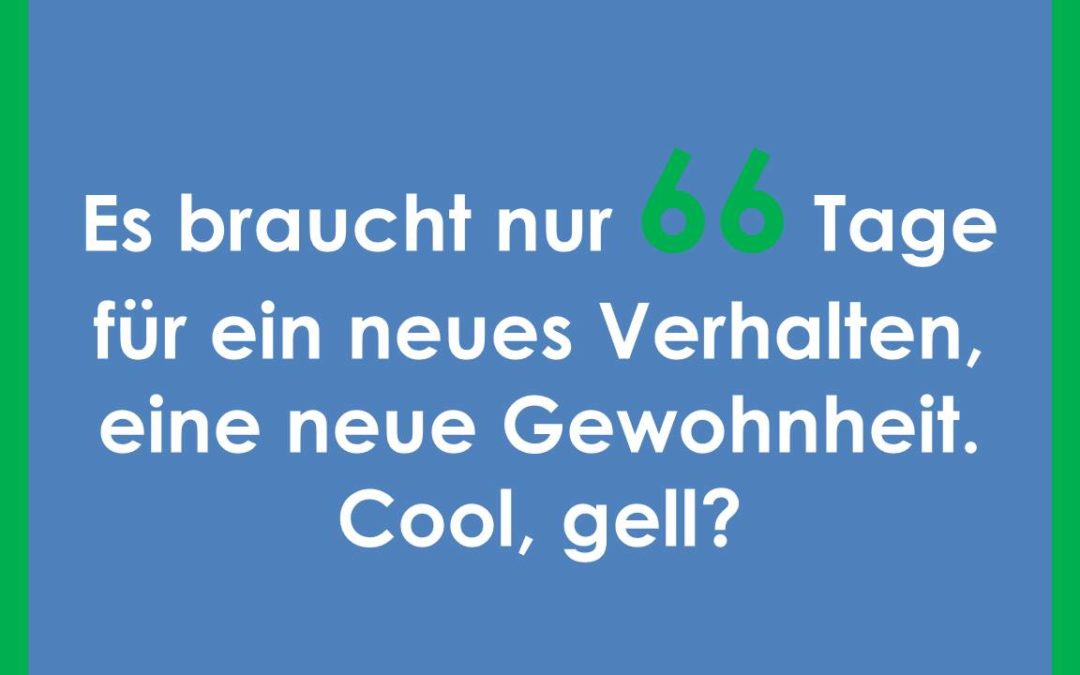 Wie du ungeliebte Gewohnheiten veränderst …